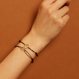 LETRA G TOURMALINE CORD BRACELET