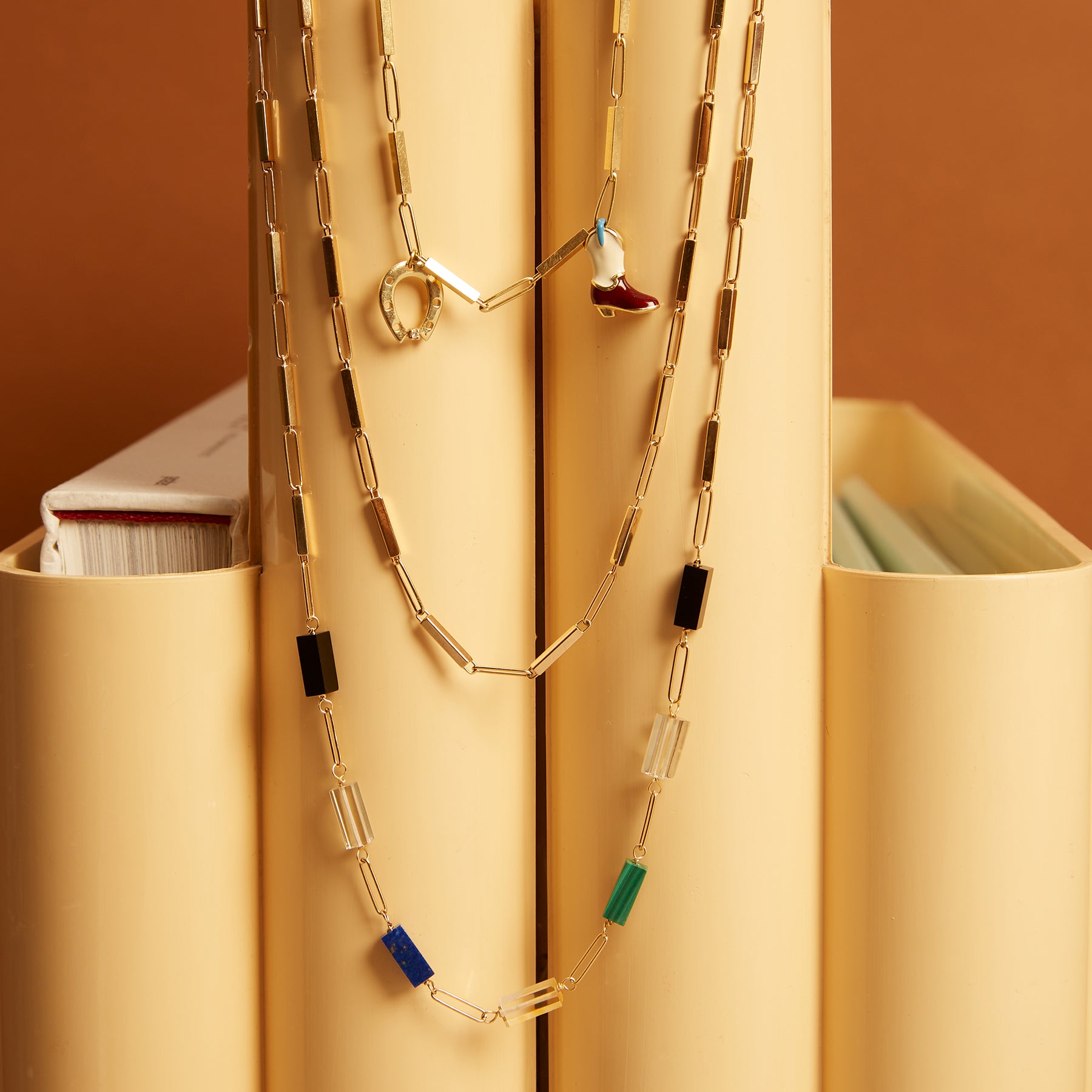 DECO TUBITOS STONES NECKLACE