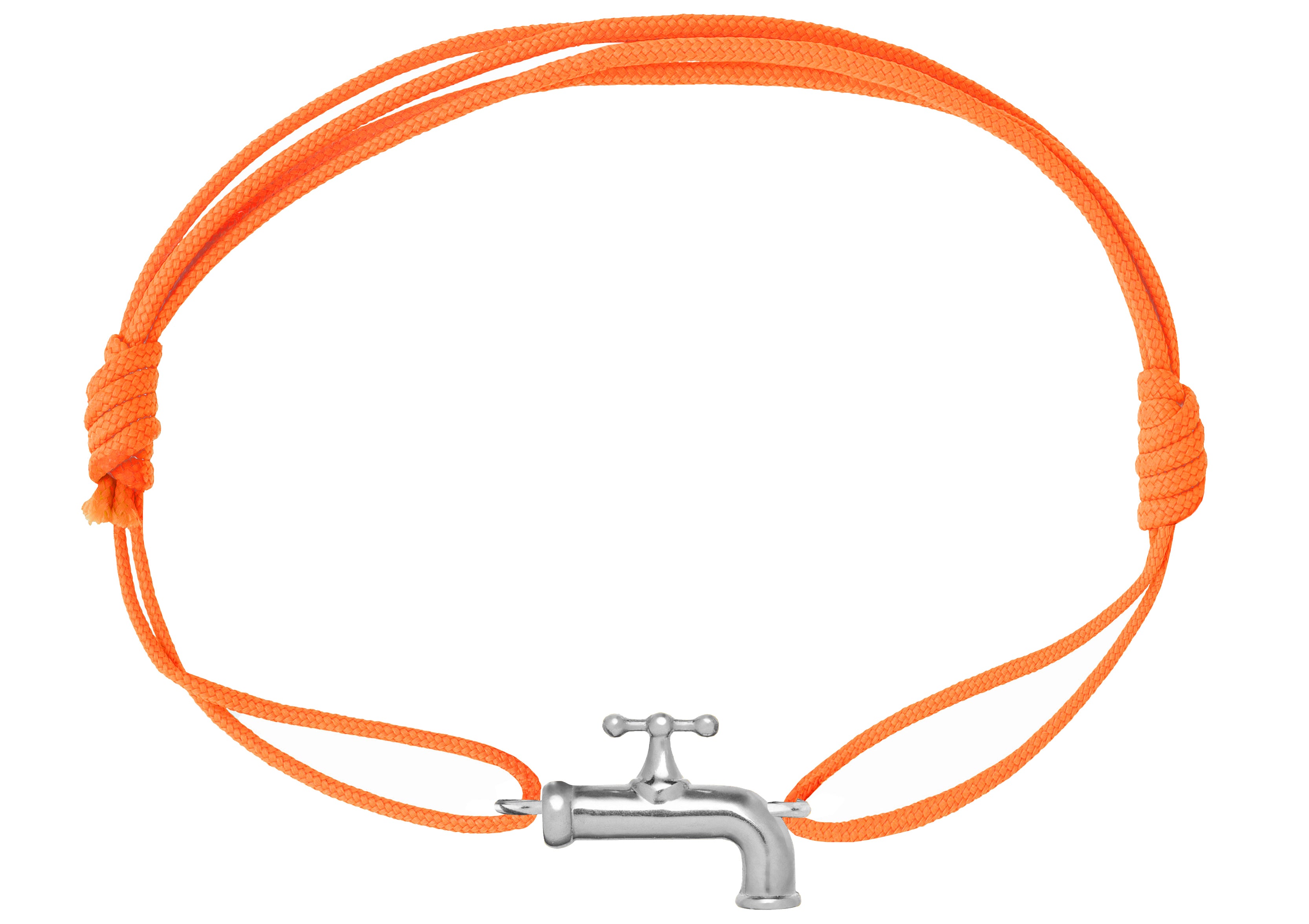FAUCET SILVER CORD BRACELET