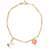 DECO TUBITOS CABALLO CORAZON BRACELET