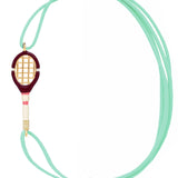 TENNIS BURGUNDY CORD BRACELET