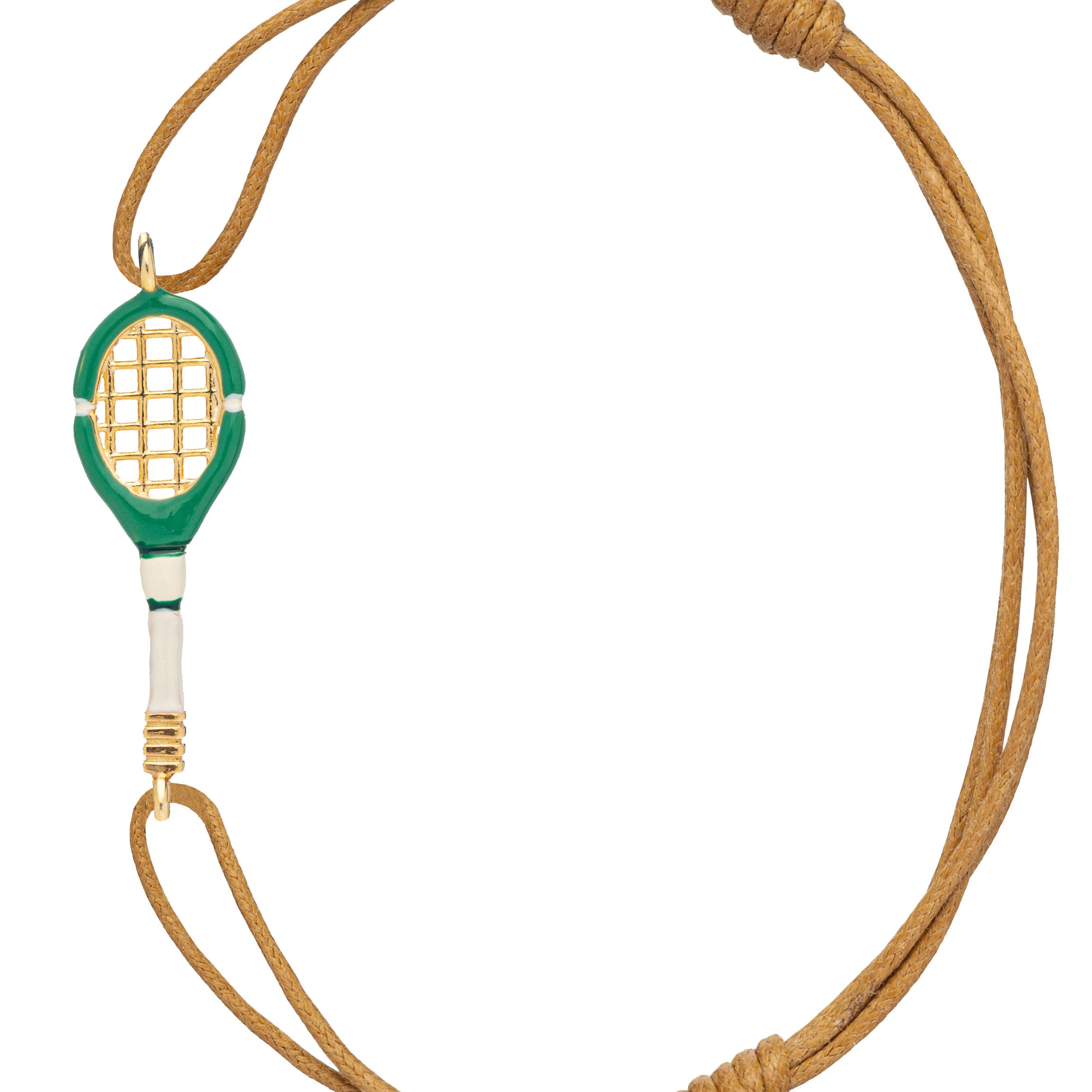 TENNIS PISTACHIO GREEN CORD BRACELET