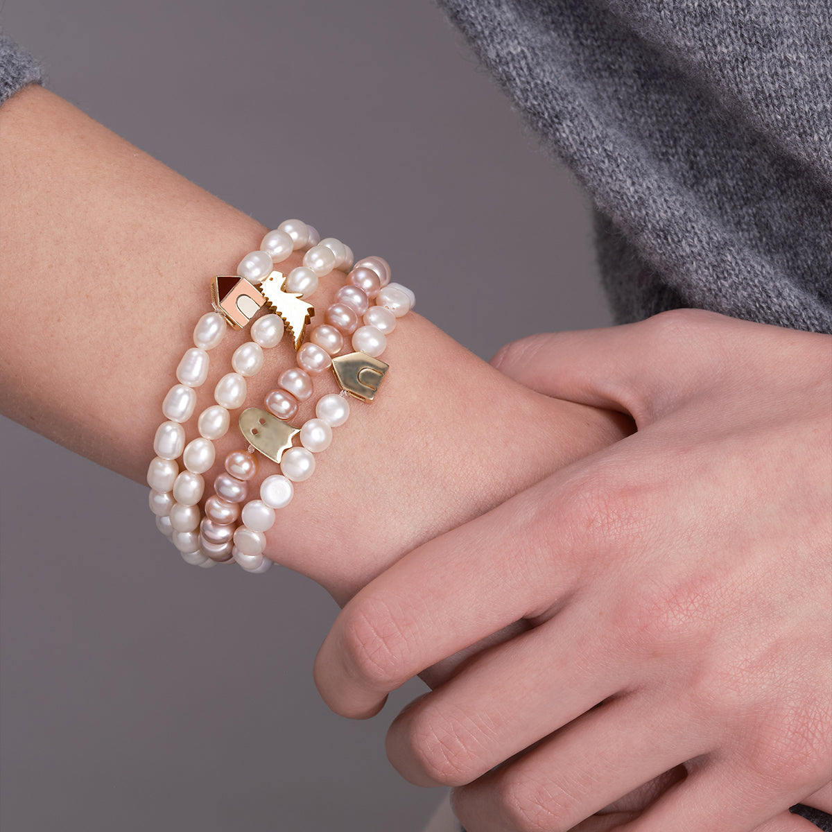 DINO BOLD PERLA OVAL BRACELET