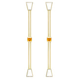 PISTILO CARRÉ WHITE EARRINGS