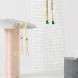 PISTILO CARRÉ WHITE EARRINGS