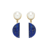 PERLA EMPANADA LAPIS LAZULI EARRINGS