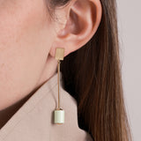DECO CILINDRO CHRYSOPRASE EARRINGS