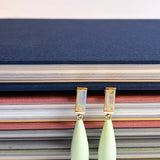 DECO MAXI DROP OPAL + CHRYSOPRASE EARRINGS