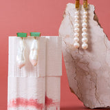 DECO MAXI BAGUETTE PERLA CITRINE EARRINGS