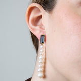 DECO MAXI BAGUETTE PERLA TOPAZ EARRINGS