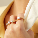TRIO FLOR PERLA RING