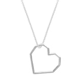CORAZON SILVER NECKLACE