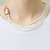 CAMEO DINO MULTIPERLA NECKLACE