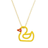 PATITO ENAMEL YELLOW NECKLACE