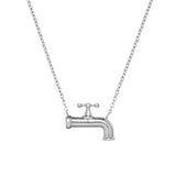 FAUCET SILVER NECKLACE