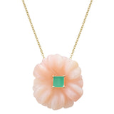 BLOSSOM PINK OPAL CHRYSOPRASE NECKLACE