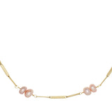 DECO TUBITOS PERLA PINK NECKLACE