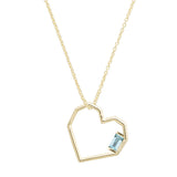CORAZON AQUAMARINE NECKLACE