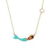 MERMAID AQUA BLUE NECKLACE