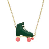 ROLLER GREEN + PINK NECKLACE