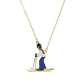 SKI BLUE NECKLACE