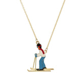 SKI AZZURRO COLLANA