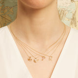 LETRA U AMETHYST NECKLACE