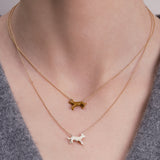 DOGGY WHITE NECKLACE