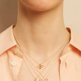 BEE BRILLANTE ENAMEL NECKLACE