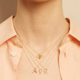 BEE BRILLANTE ENAMEL NECKLACE