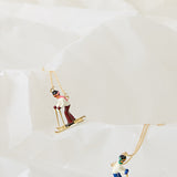SKI BLUE NECKLACE