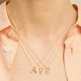 LETRA P TOURMALINE NECKLACE