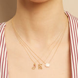 LETRA K AMETHYST NECKLACE