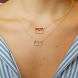 CARTA ENAMEL NECKLACE