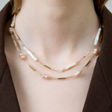 DECO TUBITOS PERLA PINK NECKLACE