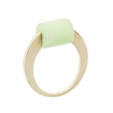 DECO CILINDRO CHRYSOPRASE RING