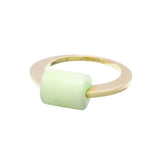 DECO CILINDRO CHRYSOPRASE RING