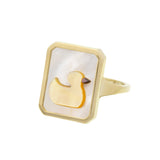 CAMEO PERLA PATITO RING
