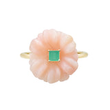 BLOSSOM PINK OPAL CHRYSOPRASE RING