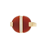 DECO EMPANADA CARNELIAN RING