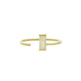 ARO C BAGUETTE OPAL RING