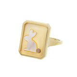 CAMEO PERLA CONEJITO RING