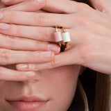 DECO CILINDRO CHRYSOPRASE RING