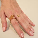 LETRA C CITRINE RING