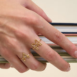 LETRA A TOURMALINE RING