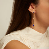 PISTILO CARRÉ BLUE EARRINGS