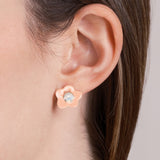 FLOWER OPAL PINK EARRINGS