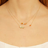 NADADORA RAYADA SKY BLUE NECKLACE