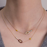 TENNIS PELOTA MINT NECKLACE