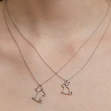 CONEJITO ARGENTO COLLANA